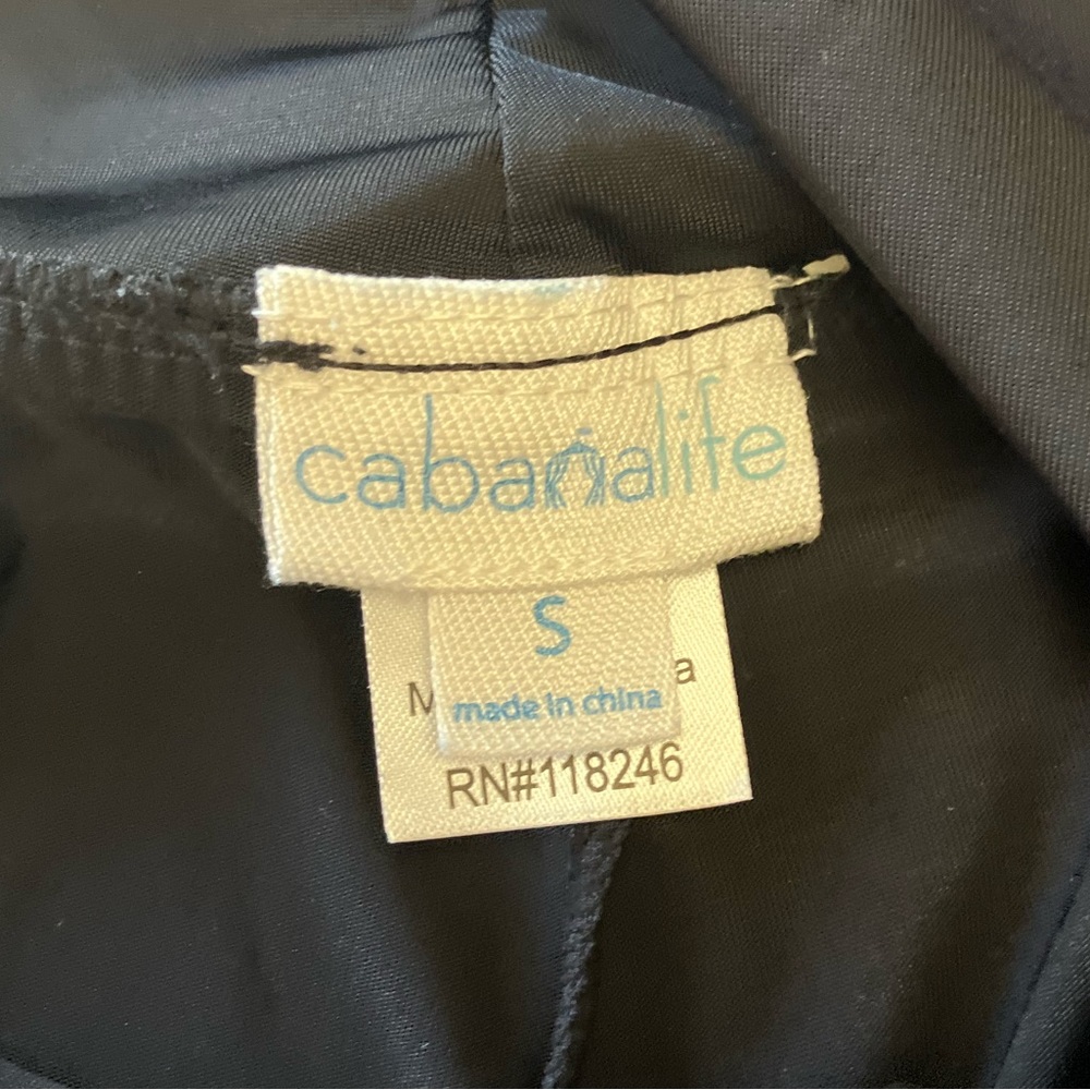 Cabana Life Wide Leg Pants/ Nylon and Spandex Blend/ Size Small/ Black - Picture 4 of 7